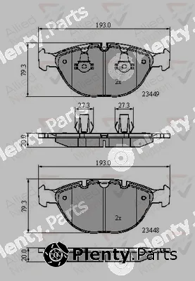 Comline ADB01609 — Brake Pad Set, disc brake ANL Braking