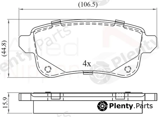 Comline ADB06124 — Brake Pad Set, disc brake ANL Braking