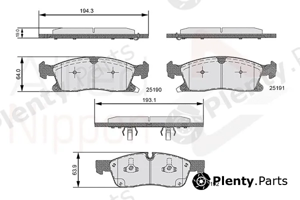 Comline ADB36096 — Brake Pad Set, disc brake ANL Braking