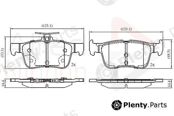 Comline ADB02742 — Brake Pad Set, disc brake ANL Braking