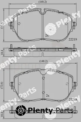 Comline ADB02260 — Brake Pad Set, disc brake ANL Braking