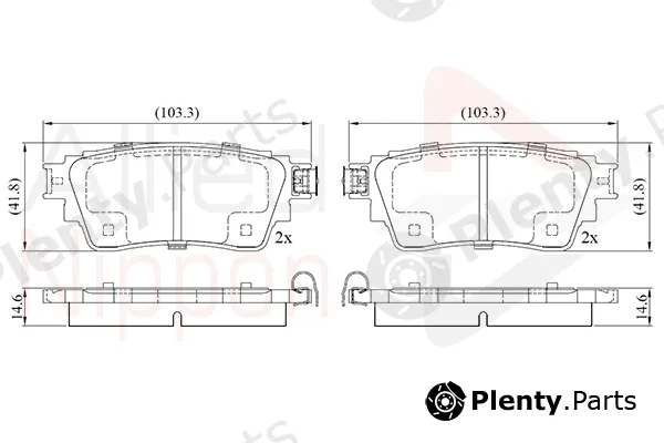Comline ADB02487 — Brake Pad Set, disc brake ANL Braking