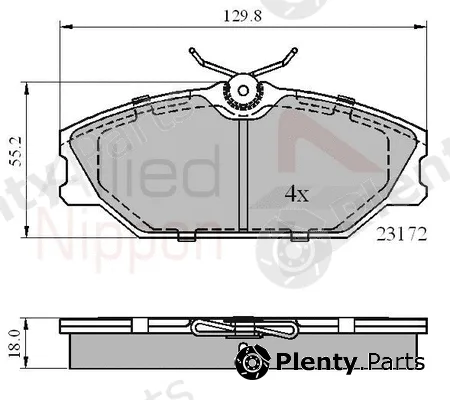 Comline ADB0526 — Brake Pad Set, disc brake ANL Braking