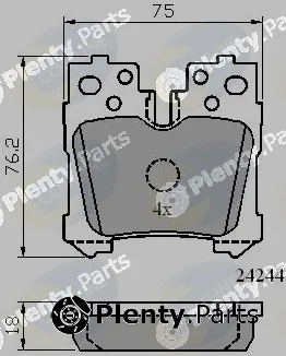 Comline CBP01722 — Brake Pad Set, disc brake Comline