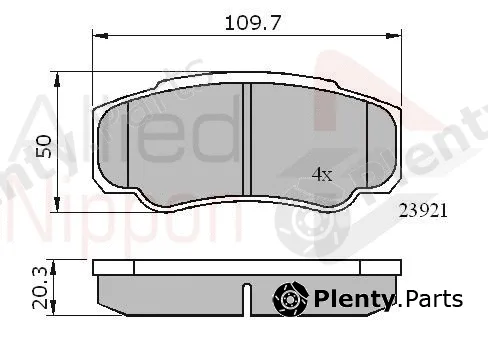 Comline ADB01042 — Brake Pad Set, disc brake ANL Braking