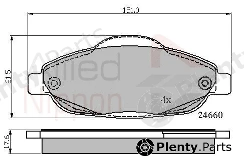 Comline ADB01765 — Brake Pad Set, disc brake ANL Braking
