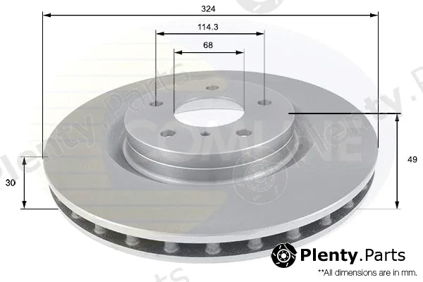 Comline ADC0279V — Brake Disc Comline