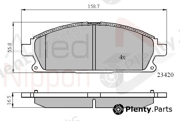 Comline ADB0591 — Brake Pad Set, disc brake ANL Braking