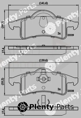 Comline ADB01231 — Brake Pad Set, disc brake ANL Braking