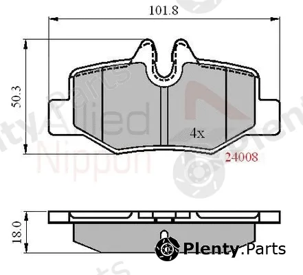 Comline ADB01306 — Brake Pad Set, disc brake ANL Braking