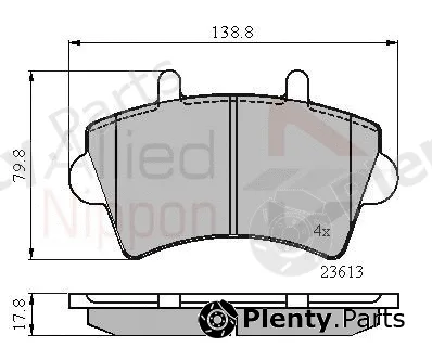 Comline ADB01035 — Brake Pad Set, disc brake ANL Braking