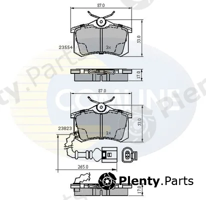Comline CBP2797 — Brake Pad Set, disc brake Comline