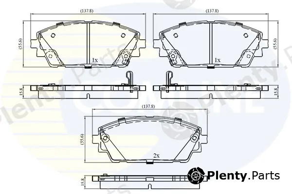 Comline CBP32856 — Brake Pad Set, disc brake Comline