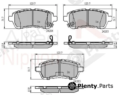 Comline ADB31620 — Brake Pad Set, disc brake ANL Braking