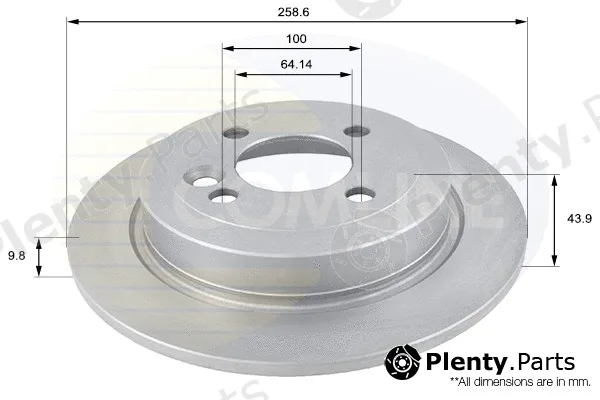 Comline ADC1714 — Brake Disc COATED