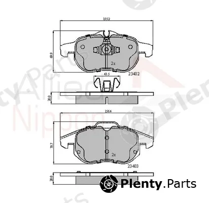 Comline ADB01137 — Brake Pad Set, disc brake ANL Braking