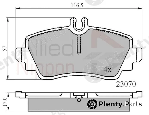 Comline ADB0748 — Brake Pad Set, disc brake ANL Braking