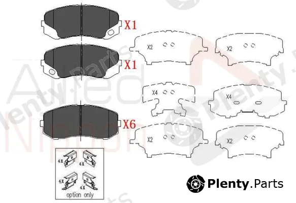 Comline ADB06079 — Brake Pad Set, disc brake ANL Braking