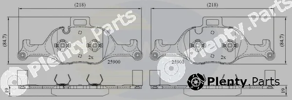 Comline CBP02363 — Brake Pad Set, disc brake Comline