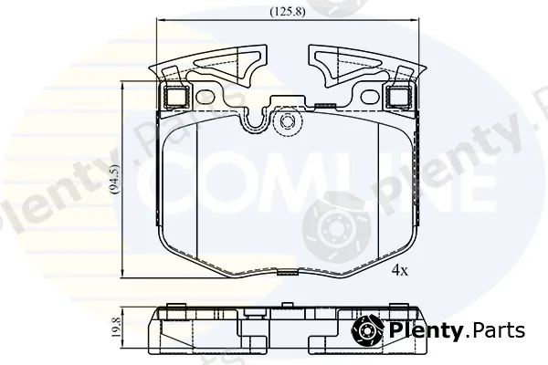 Comline CBP02527 — Brake Pad Set, disc brake Comline