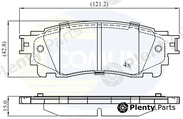 Comline CBP02460 — Brake Pad Set, disc brake Comline