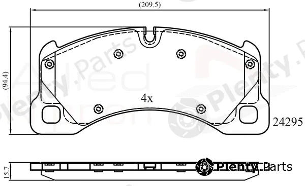 Comline ADB06039 — Brake Pad Set, disc brake ANL Braking