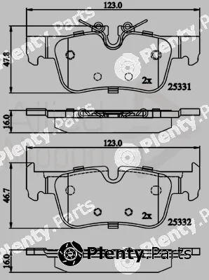 Comline ADB02318 — Brake Pad Set, disc brake ANL Braking