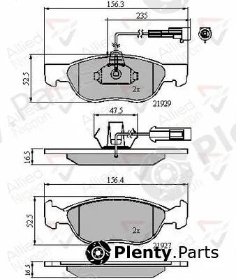 Comline ADB11016 — Brake Pad Set, disc brake ANL Braking