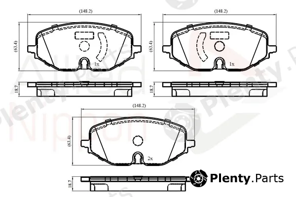 Comline ADB02854 — Brake Pad Set, disc brake ANL Braking