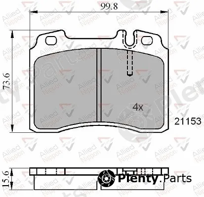 Comline ADB01006 — Brake Pad Set, disc brake ANL Braking