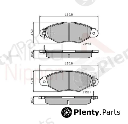 Comline ADB0485 — Brake Pad Set, disc brake ANL Braking