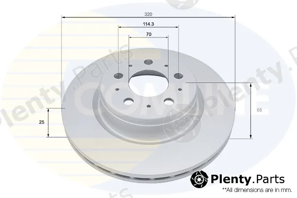 Comline ADC5114V — Brake Disc COATED
