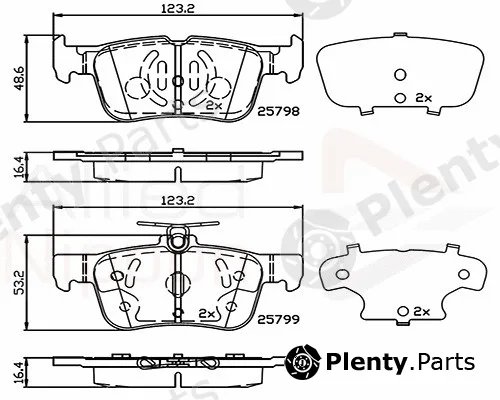 Comline ADB02243 — Brake Pad Set, disc brake ANL Braking