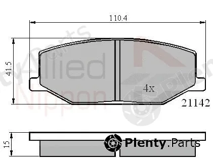 Comline ADB0195 — Brake Pad Set, disc brake ANL Braking
