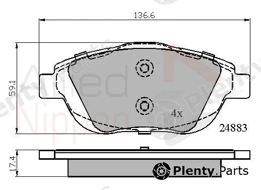 Comline ADB02027 — Brake Pad Set, disc brake ANL Braking