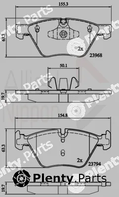 Comline ADB02011 — Brake Pad Set, disc brake ANL Braking