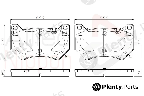 Comline ADB02764 — Brake Pad Set, disc brake ANL Braking