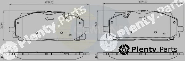 Comline CBP02443 — Brake Pad Set, disc brake Comline
