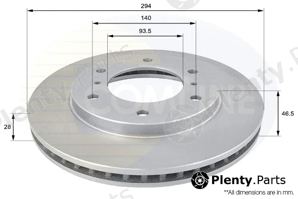 Comline ADC0378V — Brake Disc COATED