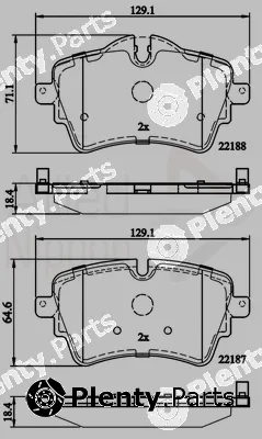 Comline ADB02261 — Brake Pad Set, disc brake ANL Braking