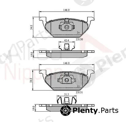 Comline ADB0889 — Brake Pad Set, disc brake ANL Braking