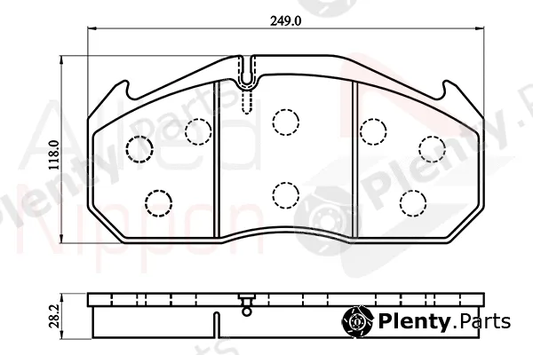 Comline ACV014HD — Brake Pad Set, disc brake ANL Braking