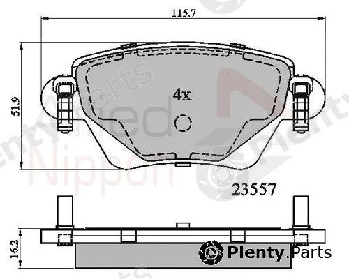 Comline ADB01114 — Brake Pad Set, disc brake ANL Braking