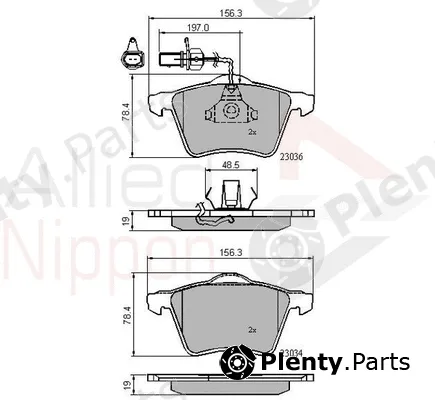 Comline ADB11168 — Brake Pad Set, disc brake ANL Braking
