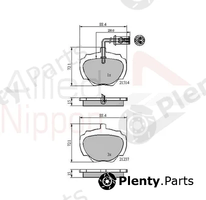Comline ADB1224 — Brake Pad Set, disc brake ANL Braking