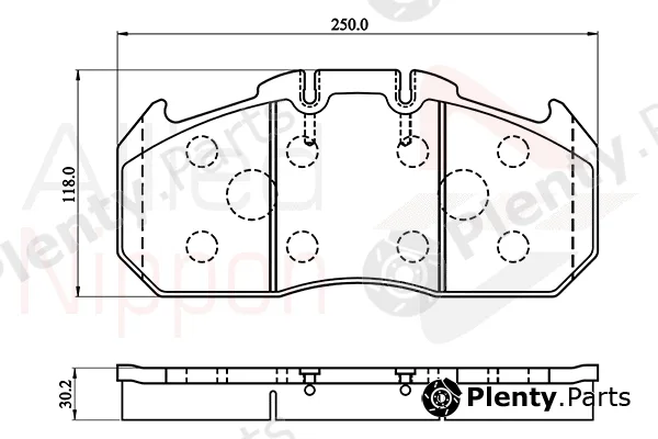 Comline ACV058HD — Brake Pad Set, disc brake ANL Braking