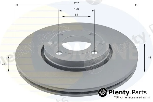 Comline ADC1597V — Brake Disc COATED
