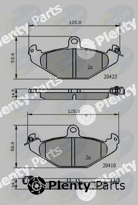 Comline CBP01081 — Brake Pad Set, disc brake Comline