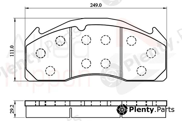 Comline ACV055HD — Brake Pad Set, disc brake ANL Braking