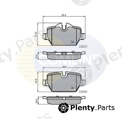 Comline CBP01710 — Brake Pad Set, disc brake Comline